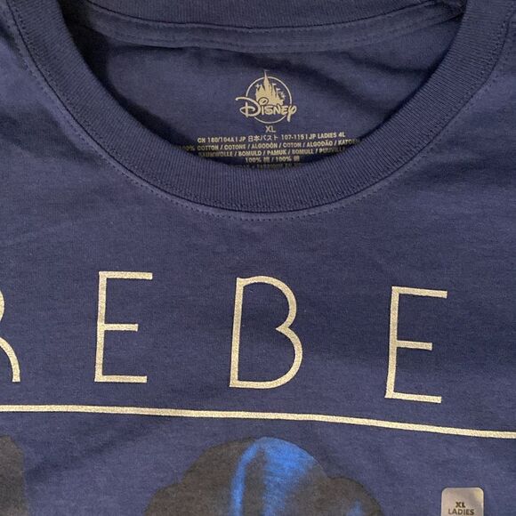 New Disney Rebel Princess Navy T-Shirt Starwars Size XL - Picture 5 of 7